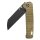 QSP Taschenmesser Penguin schwarze stonewashed Klinge bronze Titan Griff