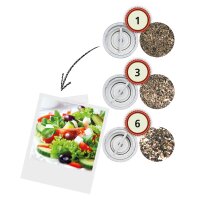 Zassenhaus Pfeffermühle Westerland 12 cm coral/Buche