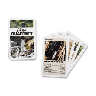 Böker Messer Quartett Kartenspiel 32 Karten (Aktion)