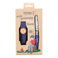 Opinel Kindermesser Nr. 7 blau mit Etui - Taschenmesser-Set Mein erstes Opinel