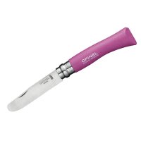 Opinel Kindermesser Nr. 7 pink mit Etui - Taschenmesser-Set Mein erstes Opinel