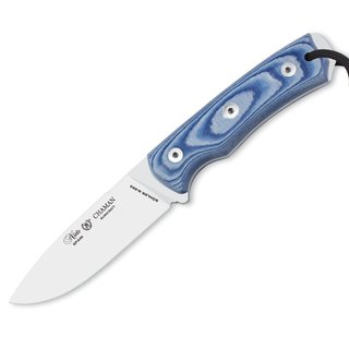 Nieto Chaman Bushcraft Micarta blau Outdoormesser Bhler N690Co