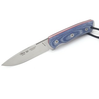 Nieto Chaman Bushcraft Micarta blau Outdoormesser Bhler N690Co