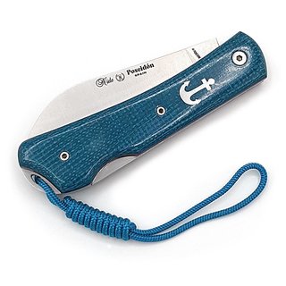 Nieto Poseidon Jute-Micarta blau Taschenmesser