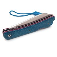 Nieto Poseidon Jute-Micarta blau Taschenmesser