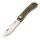 Otter Hippekniep mittel Micarta grün, Carbon