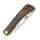 Otter Hippekniep mittel Micarta grün, Carbon