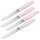 Böker Brötchenmesser Brotzeitmesser rostfrei mit Wellenschliff 4 Stück rosa