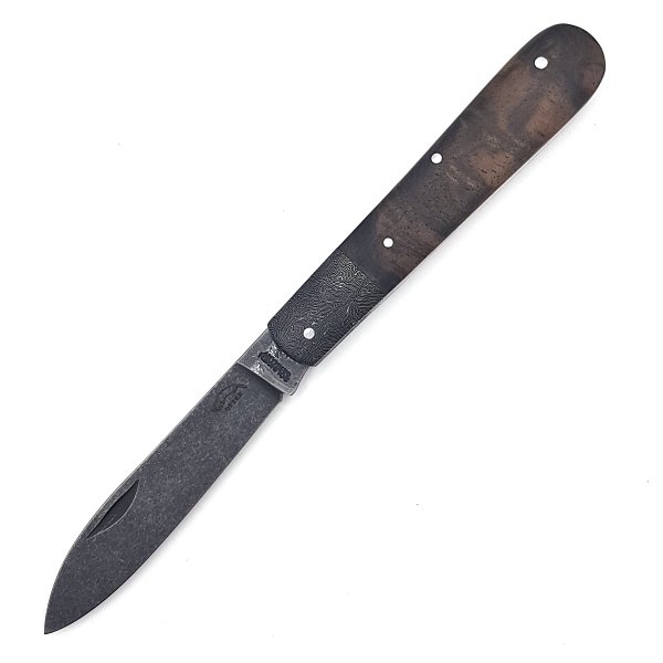 Otter Steiger Wurzelwalnuss Fat Carbon, Carbonstahlklinge stonewashed