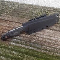 Wanger WOC II Plus Micarta schwarz Jimping mit Kydexscheide