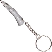 Haller Mini Taschenmesser Damaststahl mit Schlüsselring