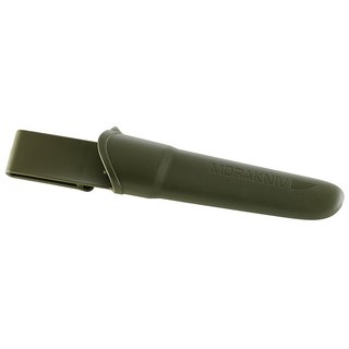 Morakniv Gürtelmesser Companion MG zweifarbig schwarz/oliv, Kunststoffscheide mit Gürtelclip