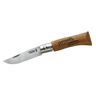 Opinel Messer, Größe 2 Carbon nicht rostfrei,